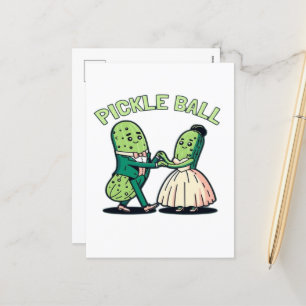 Pickleball Ballroom dansen Feestdagenkaart