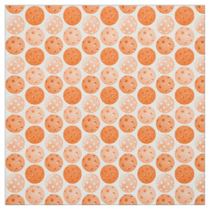 Pickleball Balls - Oranje Pickleballen op White Stof
