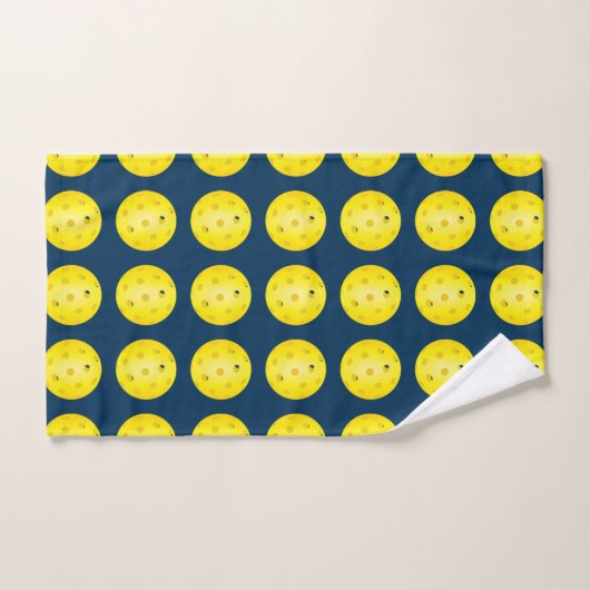 Pickleball Balls Patroon Locker Room Handdoek (Handdoek)