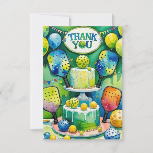 Pickleball Bedankkaart (Voorkant)