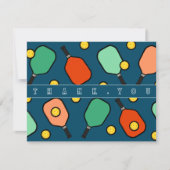 Pickleball bedankkaarten (Voorkant)