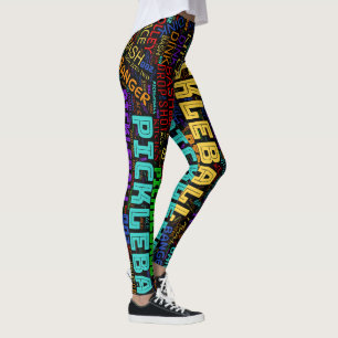 pickleball-belettering leggings