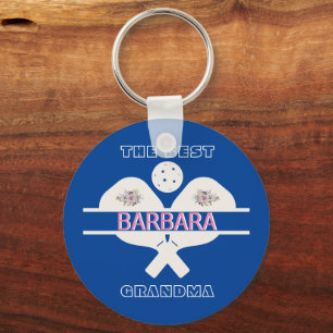 Pickleball Best Grandma Paddles Voornaam Sleutelhanger