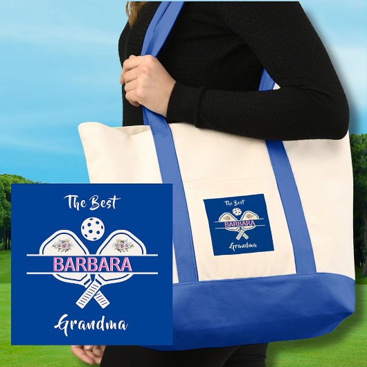 Pickleball Best Grandma Paddles Voornaam Tote Bag
