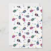 Pickleball Birthday Blue Green Custom Kaart (Achterkant)