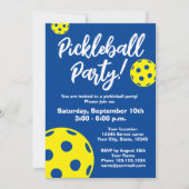 Pickleball Birthday party sjabloon Kaart (Voorkant)