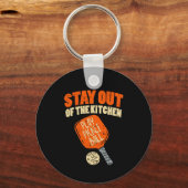 Pickleball - Blijf uit de keuken Sleutelhanger (Voorkant)