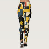 Pickleball Bold Van Doesburg Composition Leggings (Dos)