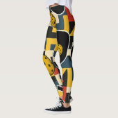 Pickleball Bold Van Doesburg Composition Leggings (Gauche)