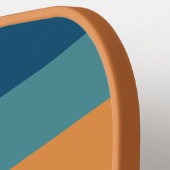 Pickleball Boss Lightning Bolt Retro Stripes Name Paddle (Links Detail)