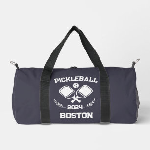 Pickleball Boston 2024 Custom Charcoal Paarse Plunjezak