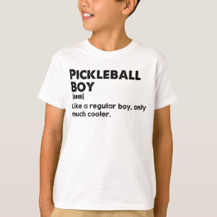 Pickleball Boy Funny Dictionary Definitie Pickle T-shirt