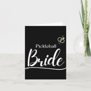 Pickleball Bride T-shirt -paar Dating Wedding Pick Kaart