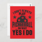 Pickleball Briefkaart (Voorkant / Achterkant)