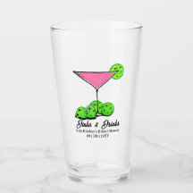 Pickleball Bruidsfeest Roze Cocktail Personaliseer