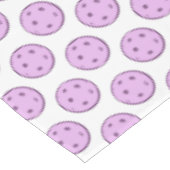 Pickleball Bruiloft Lavendel en Witte Pickelballen Tafelkleed (Gekanteld)