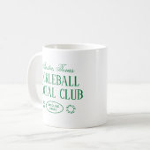 Pickleball café Mug en vert & blanc (Devant gauche)