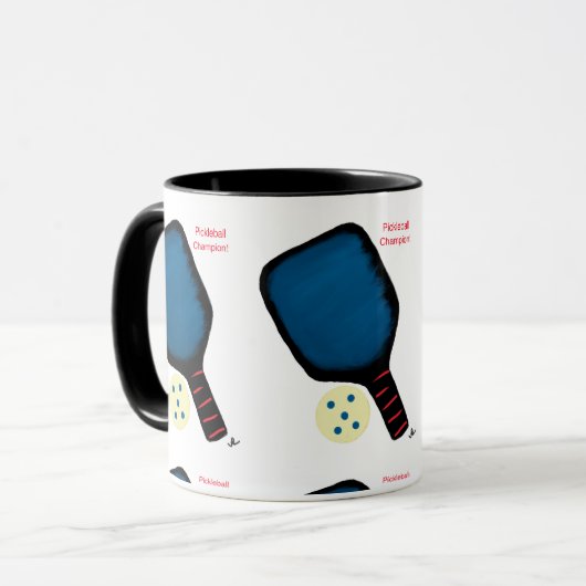 Pickleball café tasse (Devant gauche)