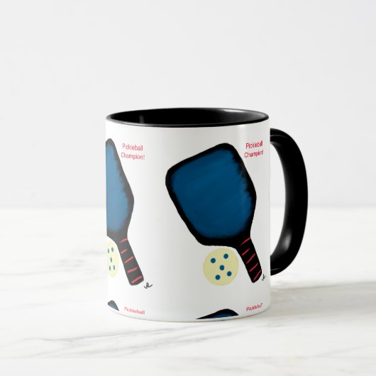 Pickleball café tasse (Devant droit)