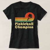 Pickleball Champion Funny Retro Pickleball T-shirt (Design voorkant)