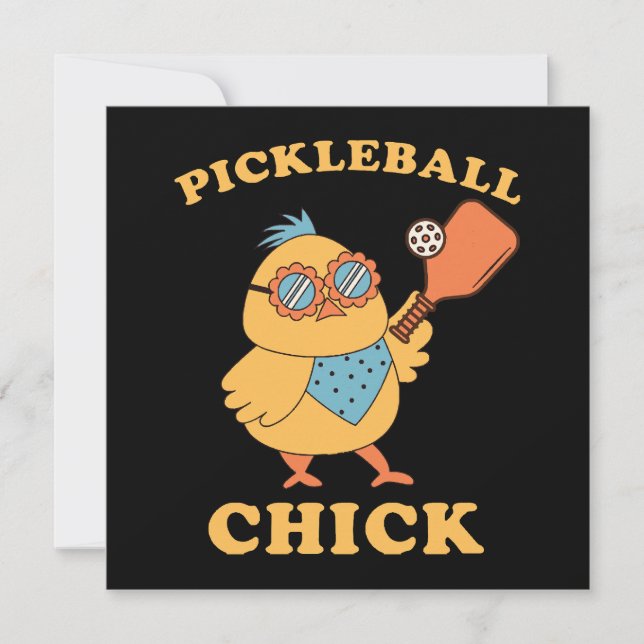 Pickleball Chick - retro (Voorkant)