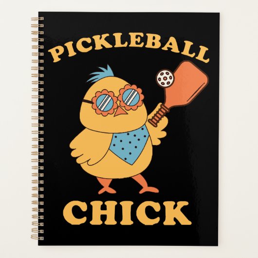 Pickleball Chick - retro Planner (Voorkant)