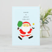 Pickleball Christmas Holiday Gift Kaart (Staand voorkant)