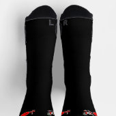 Pickleball Christmas Joy Santa Paddle Red Ball Sokken (Top)