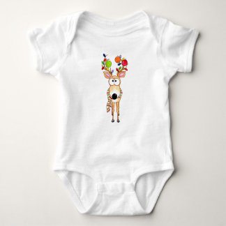 Pickleball Christmas Reindeer Romper
