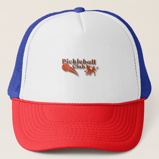 Pickleball Club Logo - Aangepaste uitrusting en ge Trucker Pet (Voorkant)
