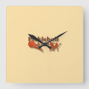 Pickleball Club Logo - Aangepaste uitrusting en ge Vierkante Klok