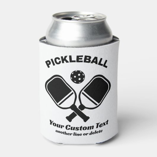 Pickleball Club Pickleball Paddle & Ball Custom Blikjeskoeler (Blikje Voorkant)