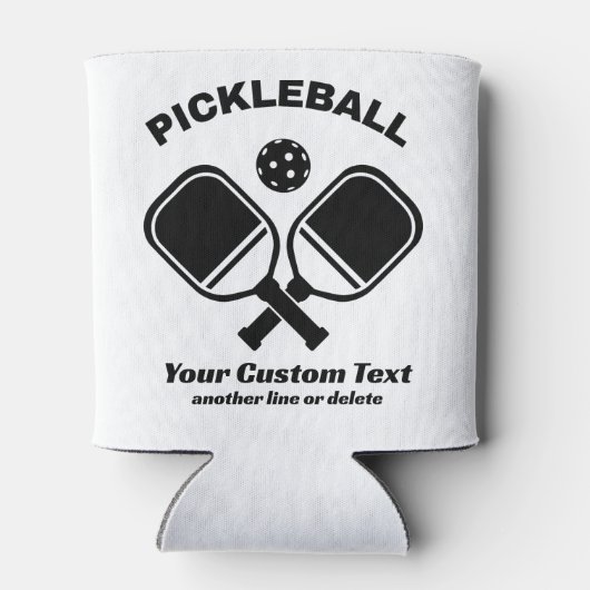 Pickleball Club Pickleball Paddle & Ball Custom Blikjeskoeler (Achterkant)