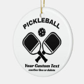 Pickleball Club Pickleball Paddle & Ball Custom Keramisch Ornament (Links)
