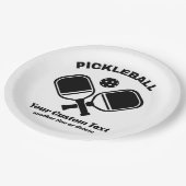 Pickleball Club Pickleball Paddle & Ball Custom Papieren Bordje (Gekanteld)