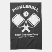 Pickleball Club Pickleball Paddle & Ball Custom Theedoek (Verticaal)