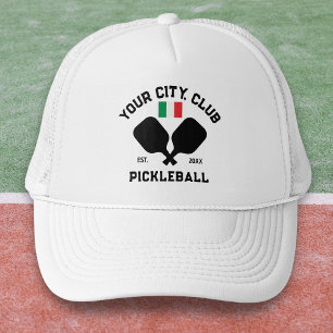 Pickleball Club Team Italiaanse Vlag Pickler Cadea Trucker Pet