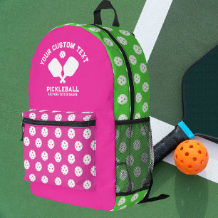 Pickleball Club Team Naam Alle kleuren gepersonali Bedrukte Rugzak