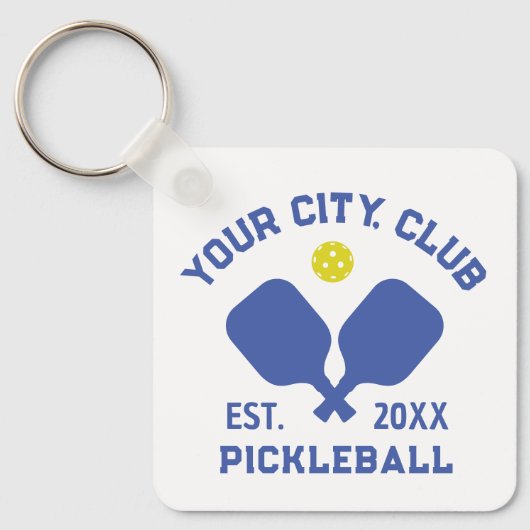 Pickleball Club Team Player Custom Pickler Gift Sleutelhanger (Voorkant)