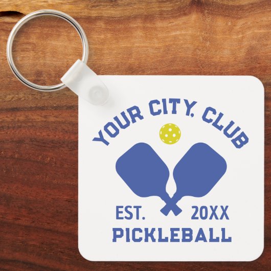 Pickleball Club Team Player Custom Pickler Gift Sleutelhanger (Voorkant)