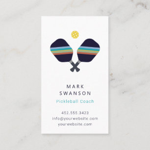 Pickleball Coach + Personal Trainer Visitekaartje