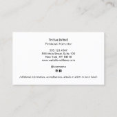 Pickleball Coach Square Visitekaartje (Achterkant)