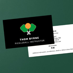 Pickleball Coach Square Visitekaartje