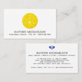 Pickleball Coach Teaching Pro - Uw Logo toevoegen Visitekaartje (Voorkant / Achterkant)