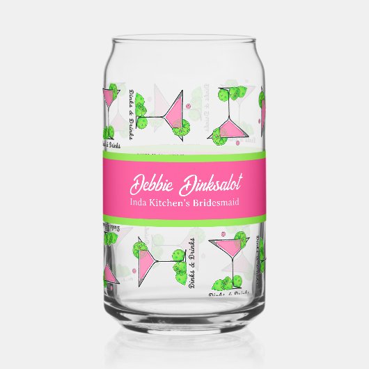 Pickleball Cocktail Dinks & Drinks Personalized (Recto)