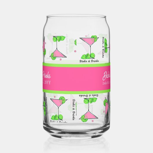Pickleball Cocktail Dinks & Drinks Personalized (Droite)