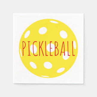 Pickleball Cocktail Napkins Servet