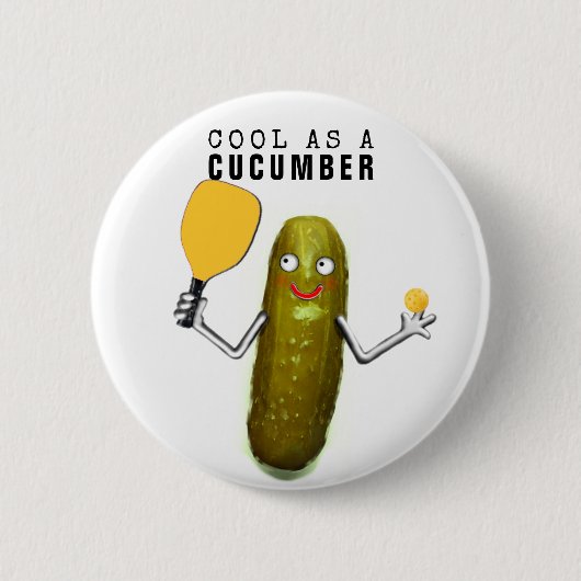 pickleball collecteerbaar ronde button 5,7 cm (Voorkant)