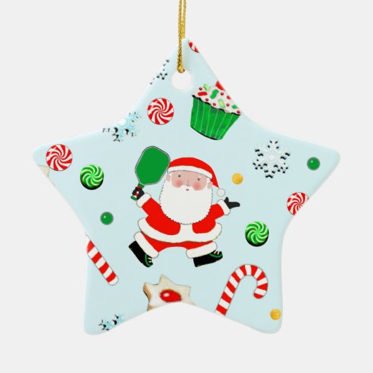 Pickleball Collectible Keramisch Ornament (Voorkant)