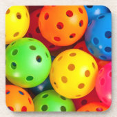 Pickleball Colorful Bier Onderzetter (Voorkant)